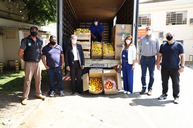 Ação da Ceasa entrega frutas a profissionais da saúde da linha de frente