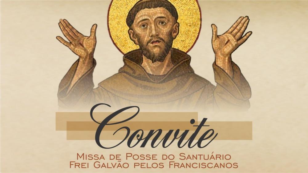 Dom Orlando dá posse aos franciscanos na administração do Santuário Frei Galvão