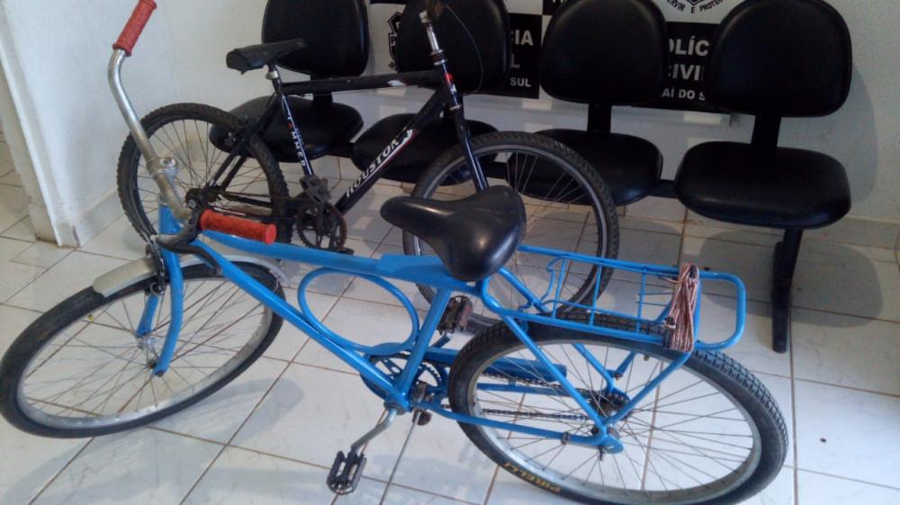Policiais recuperam bicicletas furtadas na tarde de sexta-feira
