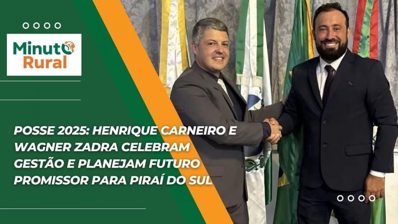 Posse:Henrique Carneiro e Wagner Zadra celebram gestão e planejam futuro promissor para Piraí do Sul